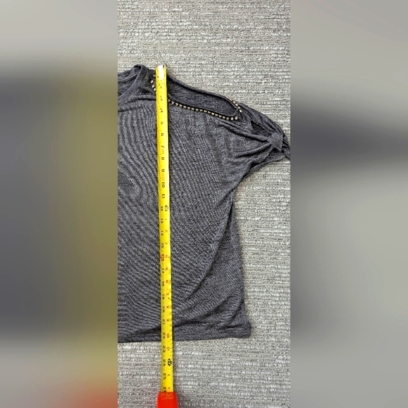 Juicy Couture Women's (Size XS) Rhinestone Cold Shoulder/Peek-A-Boo Sleeve Top - Picture 4 of 8